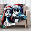 The Nightmare Before Christmas Theme Printed Blanket - Perfect for Couch, Bed, Travel & Outdoor Use | Machine Washable, Cozy & Durable.