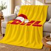 DHL Express Throw 240g Flannel Blanket, Suitable for Sofas, Beds, Offices, Exquisite Gift Blankets