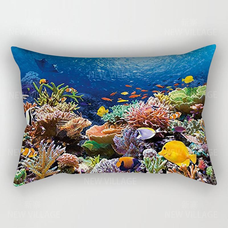 Unframed Home Autumn Decoration Oil Painting Style Pillow Cushion Cover Decorations Throw Pillow Cover 30*50 Pillowcase 30x50 40