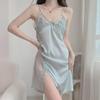 2024 Women's Summer Lace Backless Ice Silk Suspender Nightdress and Sexy Pajamas