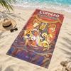 Cuphead Microfiber Beach Towel Quick Dry Sand Free Lightweight Beach Towels for Travel Swimming Camping