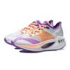 Li Ning Absolute Shadow Dopamine Fabric Shock Absorption Non-Slip Wear-Resistant Low-Top Running Shoes Women sneakers White Purple ARHQ262-3