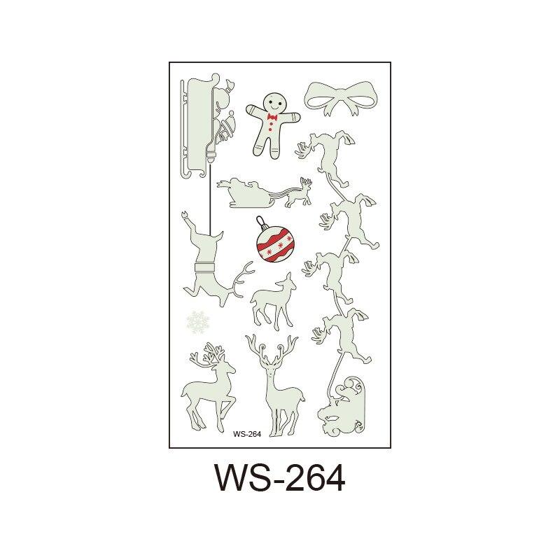 

Рождественские светящиеся тату-наклейки Детские светящиеся тату-наклейки Снеговик Пингвин Лицо Симуляция Мультяшные наклейки