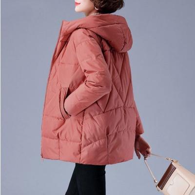 Damen Herbst und Winter Warm Schlanke Baumwollkleidung Verdickte Große Größe Lässige Warme Oberteile Lose Warme Jacke