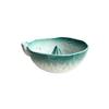 Ceramic Bowl with Cleaning for Cats and Dogs - Blue