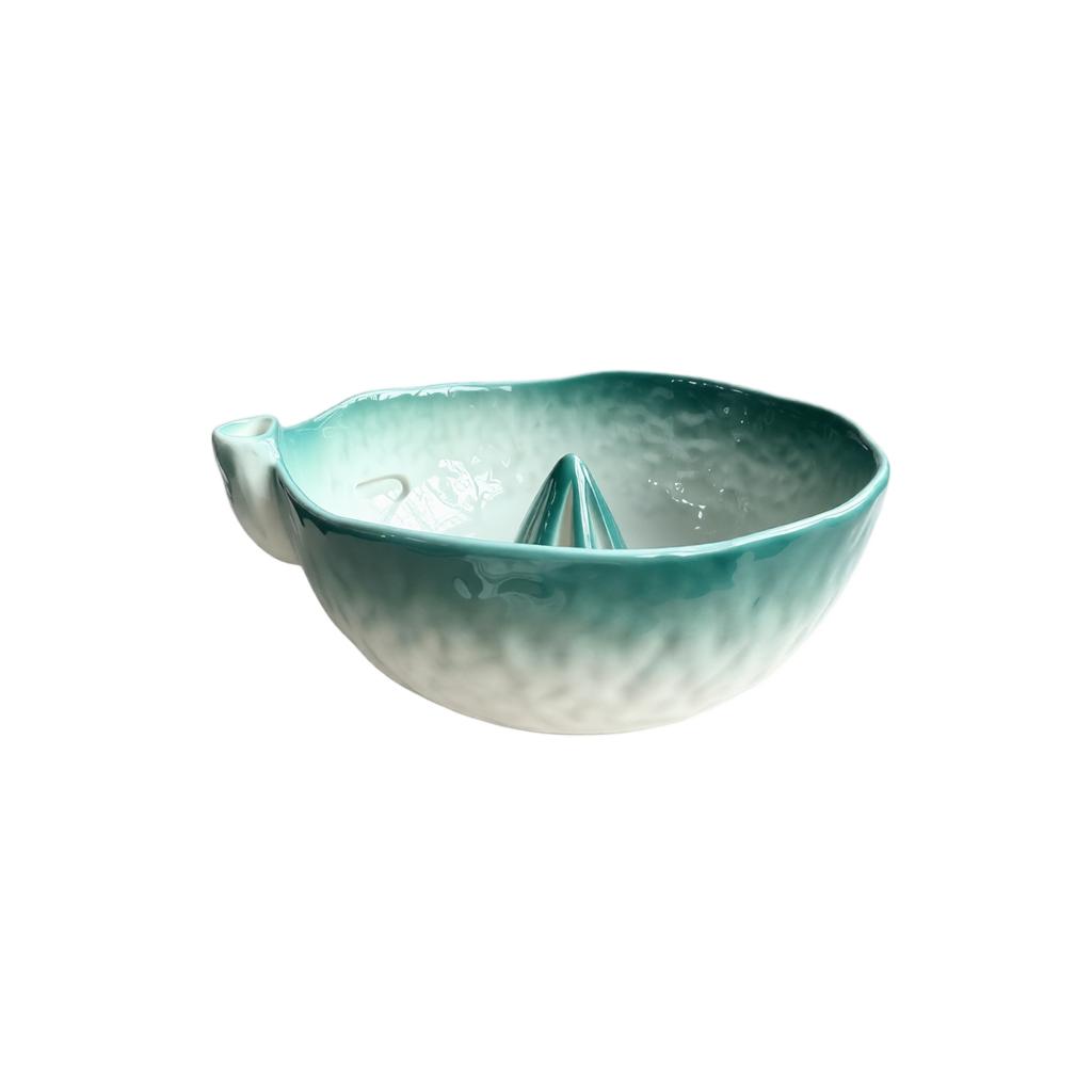Ceramic Bowl with Cleaning for Cats and Dogs - Blue