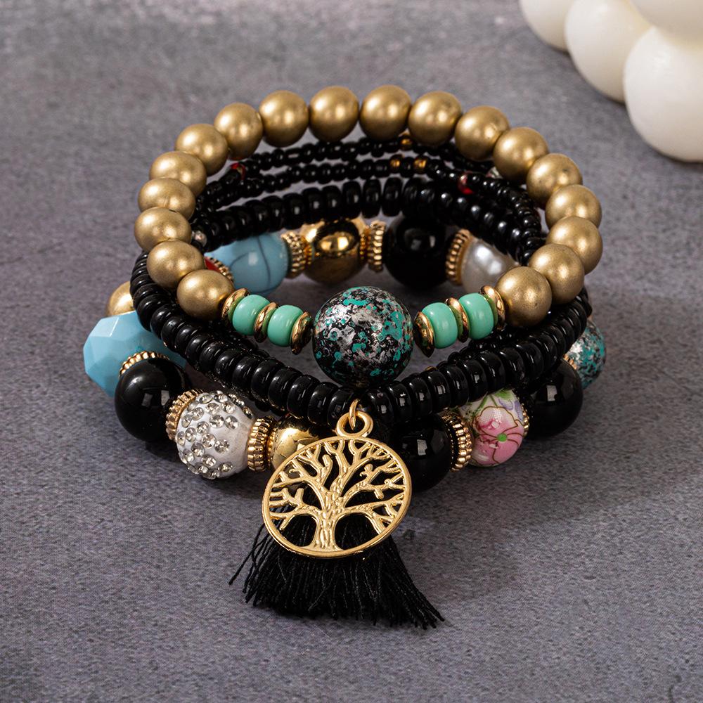 JYL TS Bracelet Shell Butterfly  Design Invokes Coastal Charm Black мятный зеленый