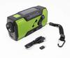 WINTECH Waterproof Portable Radio with LED Portable Charging USB Cable and Adapter Battery Solar Charging KDR-201CWP Hand-Crank FM/AM Light, Green,