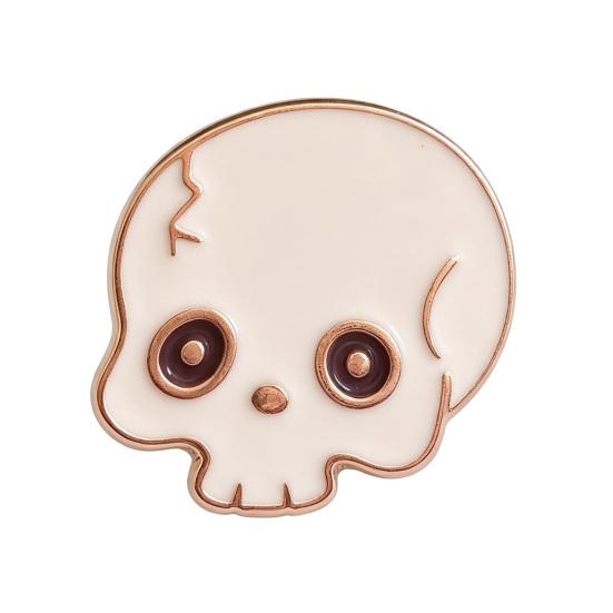 Spooky Halloween Enamel Brooch Pin, Pumpkin Ghost Skull Haunted House Pin, Decorative Accessory for Sweaters Coats Bags C