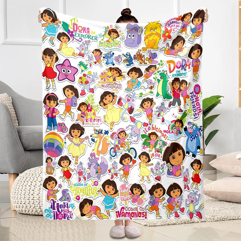 Dora Explorer Blanket Soft Warm Cozy Perfect for Picnics Couch Office All-Season Use Warmthful Decor Ideal Gift for Friends Family Couples Picnic