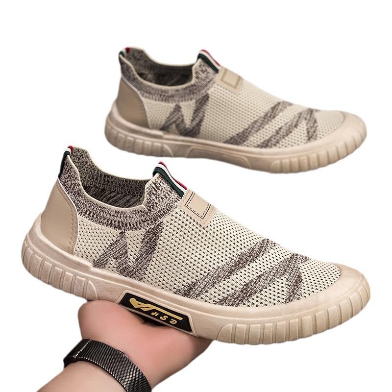 Spring new fly-woven breathable men's shoes casual versatile mesh shoes cloth shoes