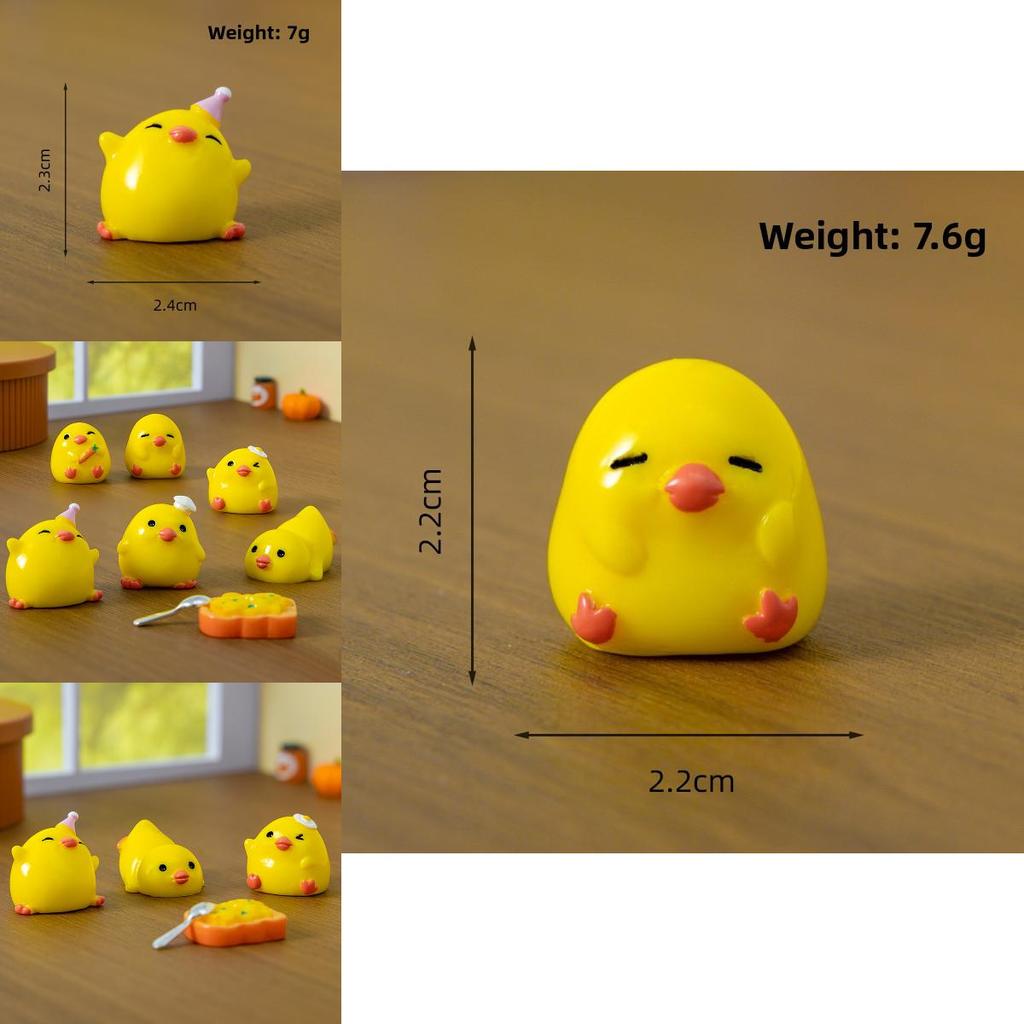 Resin Miniature Chef Duck Home Decor With Modern Minimalist Style For Kitchen Shelf Display