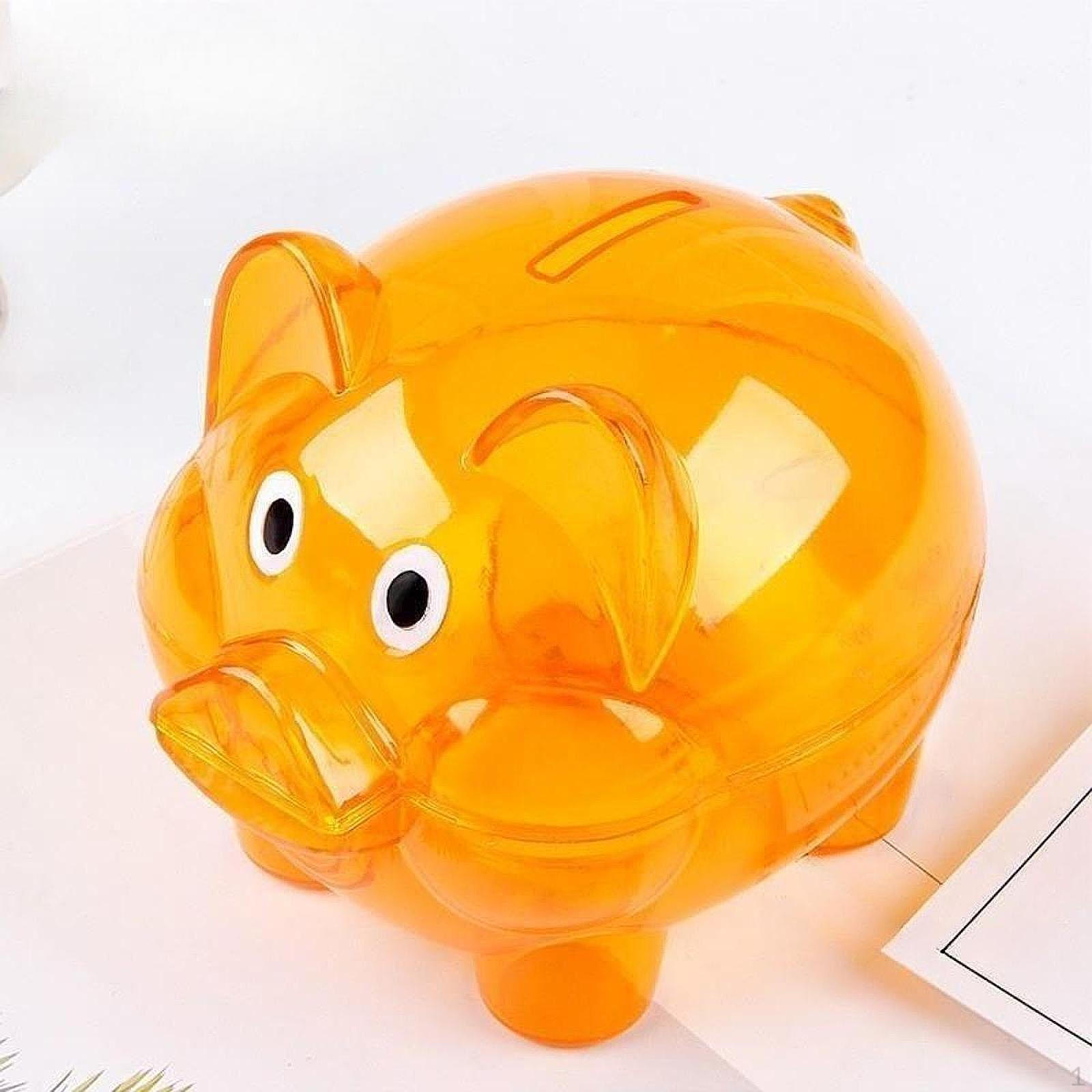 

Свинья Копилка Настольный Органайзер Милая Фигурка Деньги Экономия Коробка Для Ребенка оранжевый