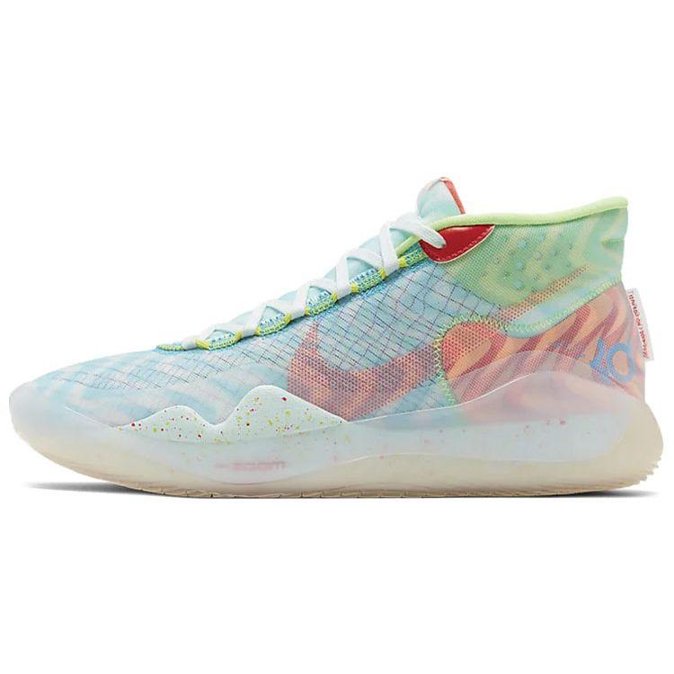 

Кроссовки унисекс Nike KD 12 Wavvy White Teal-Tint Blue-Gaze-Red-Orbit CW2774-300