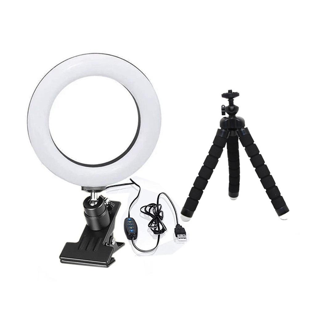 6 Inches 5 Lighting Fill Light Adjustables Brightness Multi-Purpose Video Fill Light For Laptops Photography Live Streaming