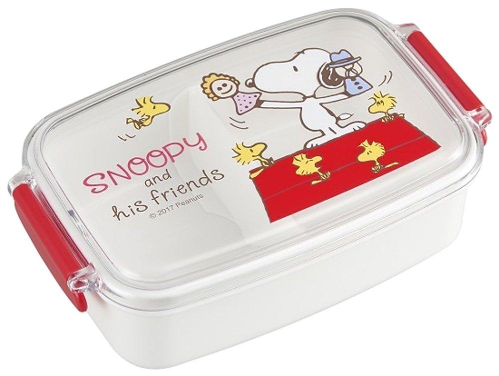 

OSK Bento Box Lunch Box Snoopy 500ml lid for microwave Made in Japan Dishwasher safe [With divider/Remove safe] PL-1R белый