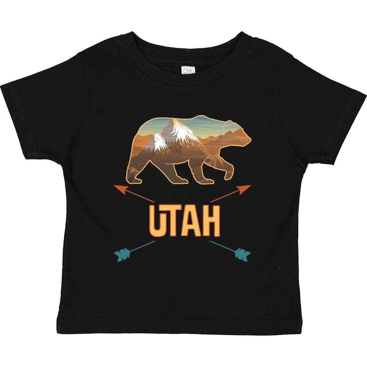 Inktastic Utah Vacation Bear Silhouette Toddler T-Shirt Tribal Travel Summer Kid 100