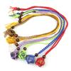 Natural Stone Mesh Pocket Woven Necklace Pendant Adjustable Retractable Mesh Pocket Hand Woven Necklace N557