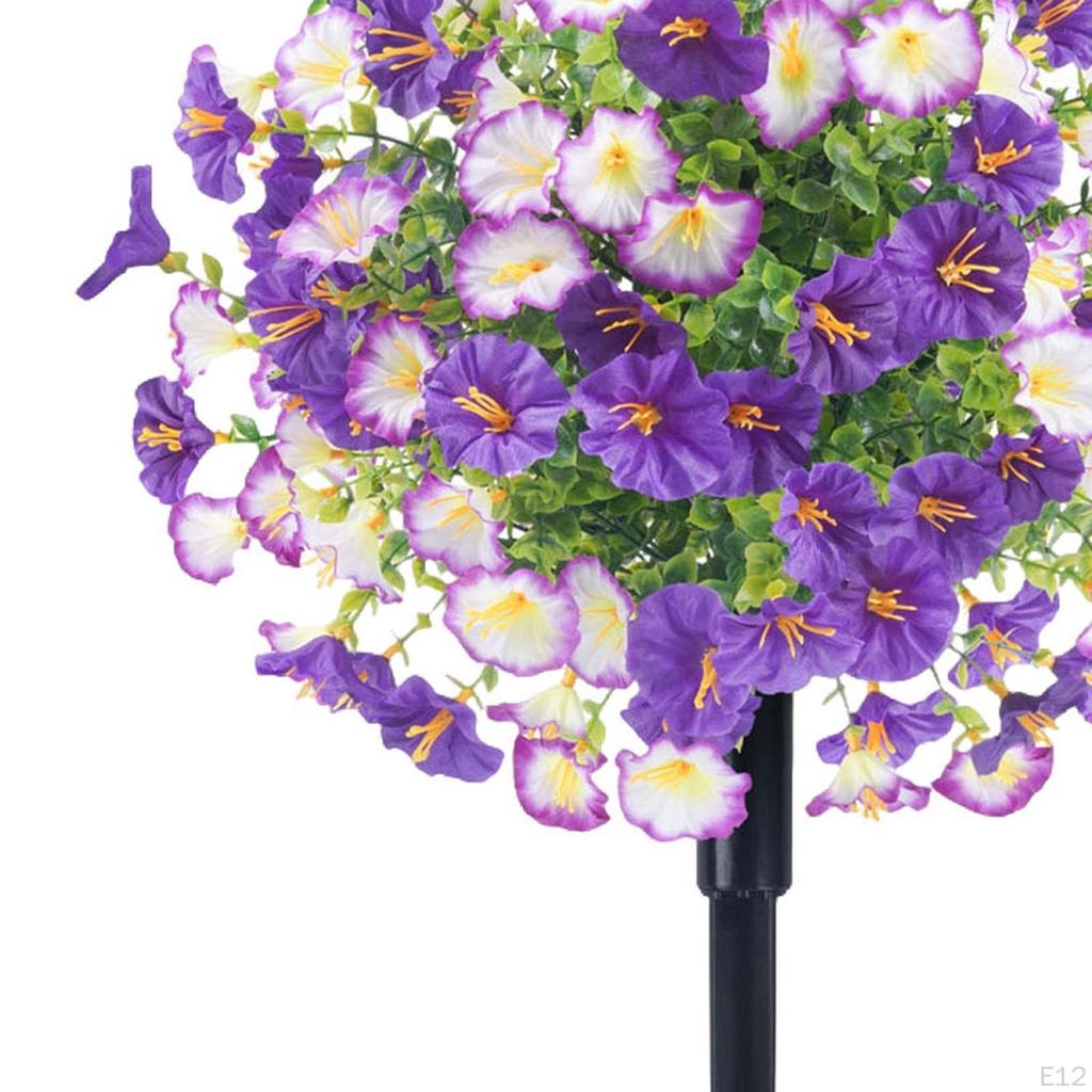 Artificial Flowers Topiary Ball with Ground Stake DIY Crafts Easy To Install Handcraft Wedding Decor