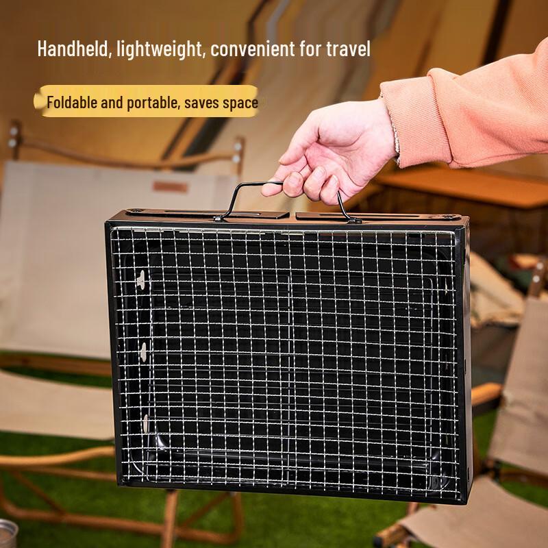 Outdoor Portable Charcoal BBQ Grill with Accessories