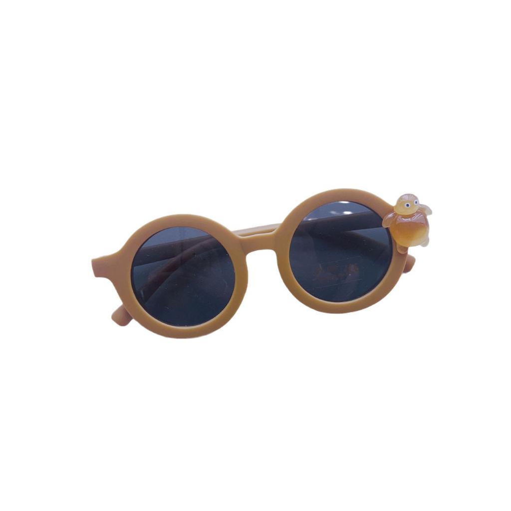 Vintage Children'S Sunglasses Fashion Cute Baby Sunshade Sunglasses Diy Turtle Concave Shape Men'S And Women'S Glasses Tide