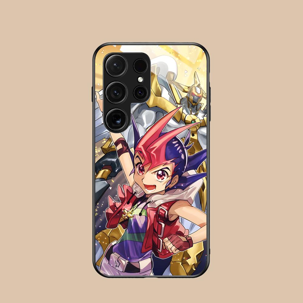 Yugioh Yuma Tsukumo Mobile Phone Case for Samsung Galaxy A56 55 54 53 52 51 36 35 34 23 16 15 5G Glass Colorful Cover Luxury