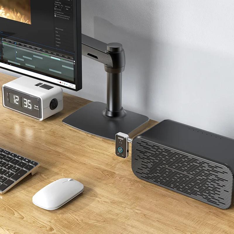 

Bluetooth 5,3 приемник-передатчик 2 в 1 беспроводной аудиоадаптер громкой связи 3,5 мм AUX для автомобильных наушников ТВ динамик усилитель