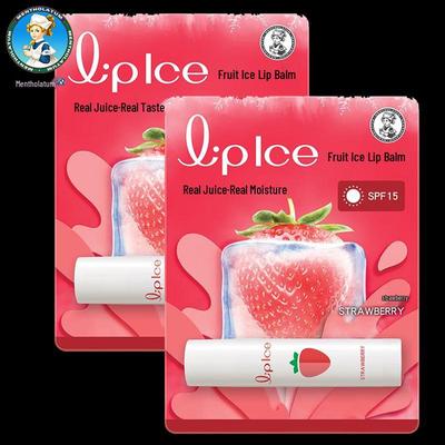 Mentholatum Fruit Ice Erdbeere Lippenbalsam Duo