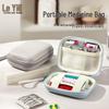 Compact Travel Medicine Organizer Bag - First Aid & Medical Storage for Students, Outings, Business Trips