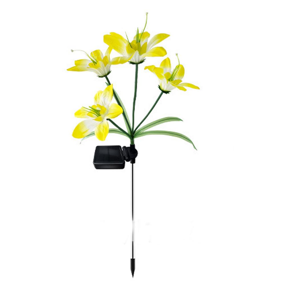 Solar Ground Insert Lights - Outdoor Simulated Flower Lights | Villa Courtyard Garden Decorative Lights