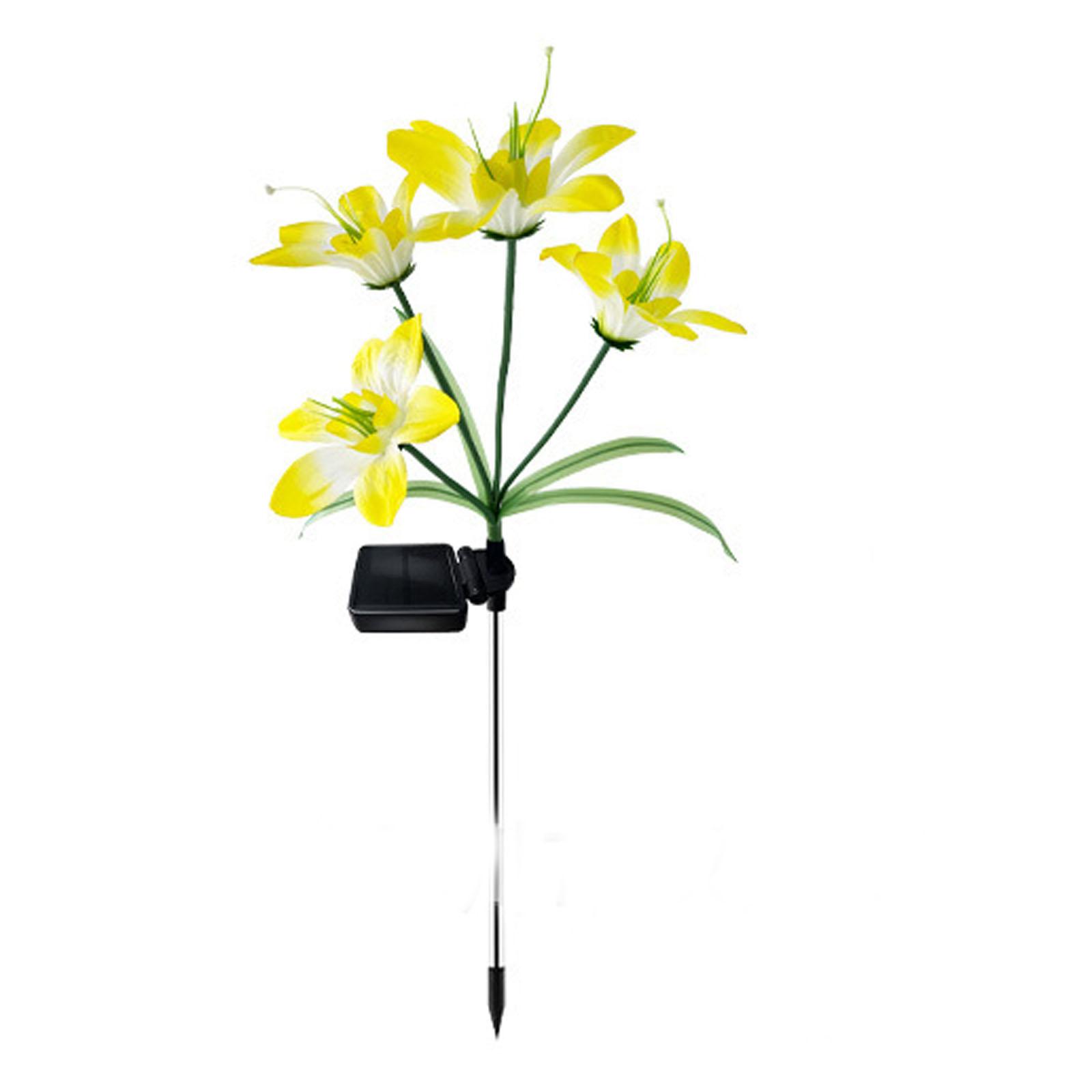 

Solar Ground Insert Lights - Outdoor Simulated Flower Lights | Villa Courtyard Garden Decorative Lights One Size