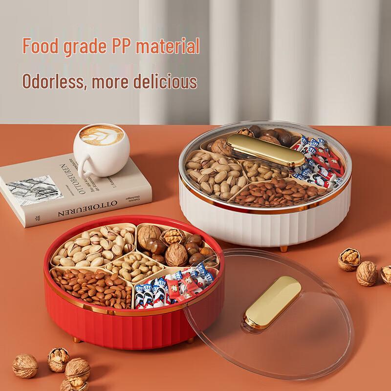 Bager Drehbarer Servierteller mit Fächern für Snacks