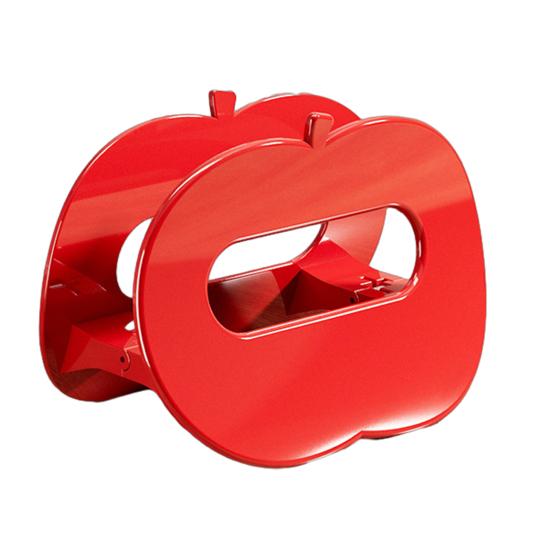 Countertop Pot Lid Holder Pot Lid Rack with Ventilation Drainage Decorative Pot красный