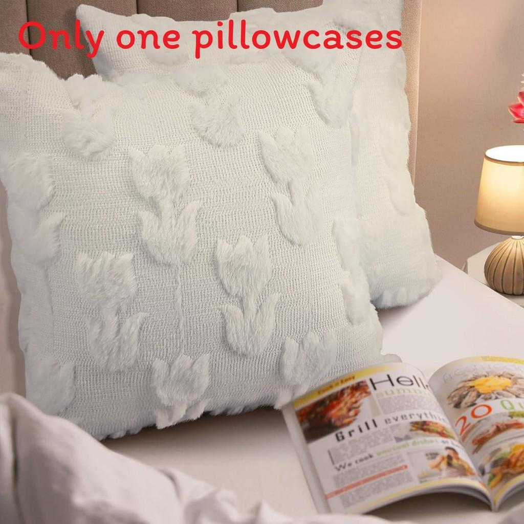 

Pillowcase Plush Bowknot Office Sofa Headboard Pillow Cushion Pillowcase Waist