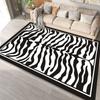 Modern Simple Black White Large Size Rugs for Living Room Light Luxury Sofa Area Carpet Soft Fluffy Bedroom Decor Anti-slip Mats