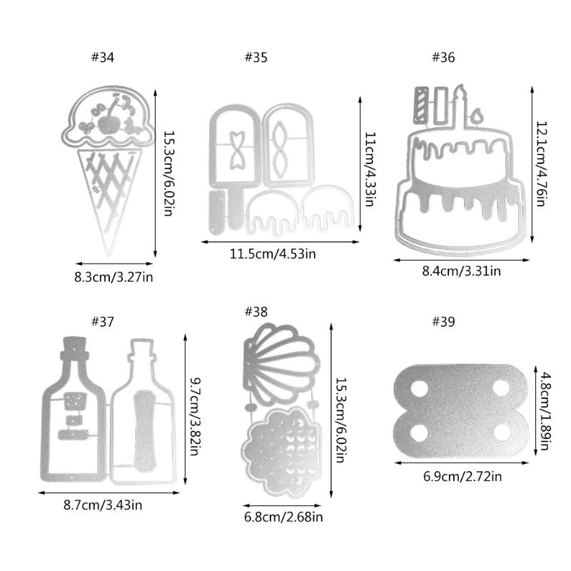 Carbon Steel DIY Double Layers CAKE Metal Cutting Dies Embossing Stencils Template for Decorative Paper Card Photo Album
