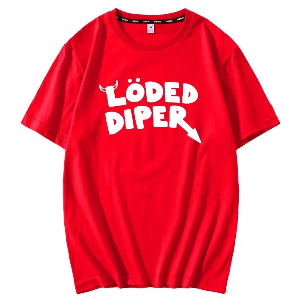 LODED DIPER DIARY OF A WIMP KID Tshirt Unisex Brand Teeshirt Unisex Summer Cotton T Shirt Short Sleeve Oversized Harajuku Unisex T-shirt Unisex