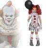 Halloween It Clown Role Playing Costume Set Children Dress For Role Play