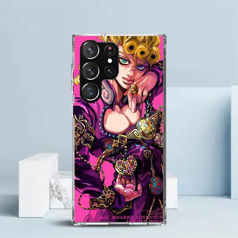 JoJo Abenteuer Giorno Giovanna Handyhülle Für Samsung Galaxy S24 S25 Edge S26 Ultra S22 S23 Plus S21 + S20 FE Weiche TPU Rückseite