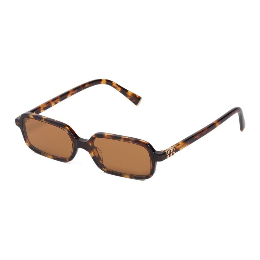 MIU MIU Unique Design Acetate Square Sunglasses Women Sunglasses Brown SMU11ZEVAUC051F02Z1