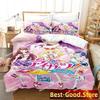 3D Print Aikatsu Idol Activity Anime Bedding Set Boys Girls Twin Queen King Size Duvet Cover Pillowcase Bed boys Adult