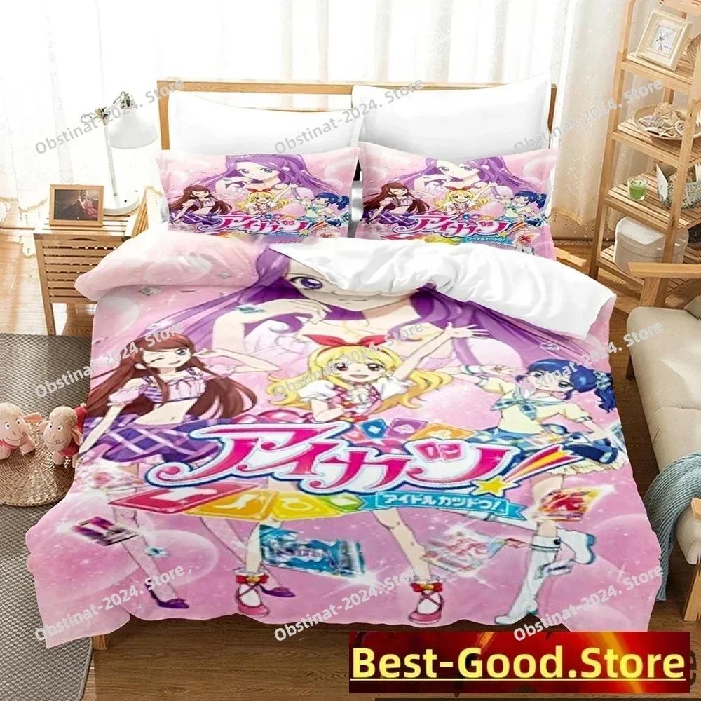 3D Print Aikatsu Idol Activity Anime Bedding Set Boys Girls Twin Queen King Size Duvet Cover Pillowcase Bed boys Adult
