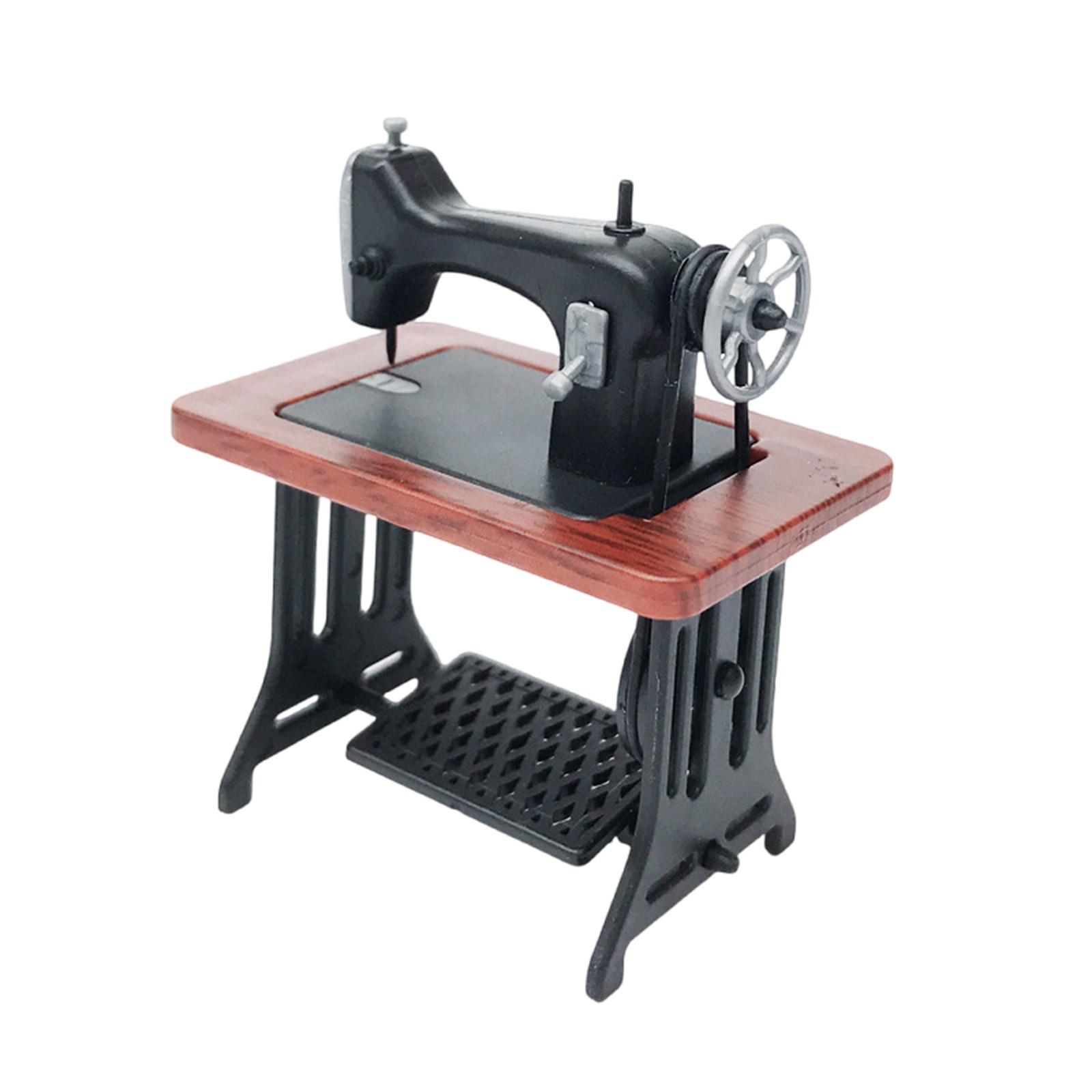 

Миниатюрная модель швейной машинки для украшения кукольного домика и коллекционеров, масштаб 1/24, мебель для кукольного домика, реквизит для демонстрации разноцветный