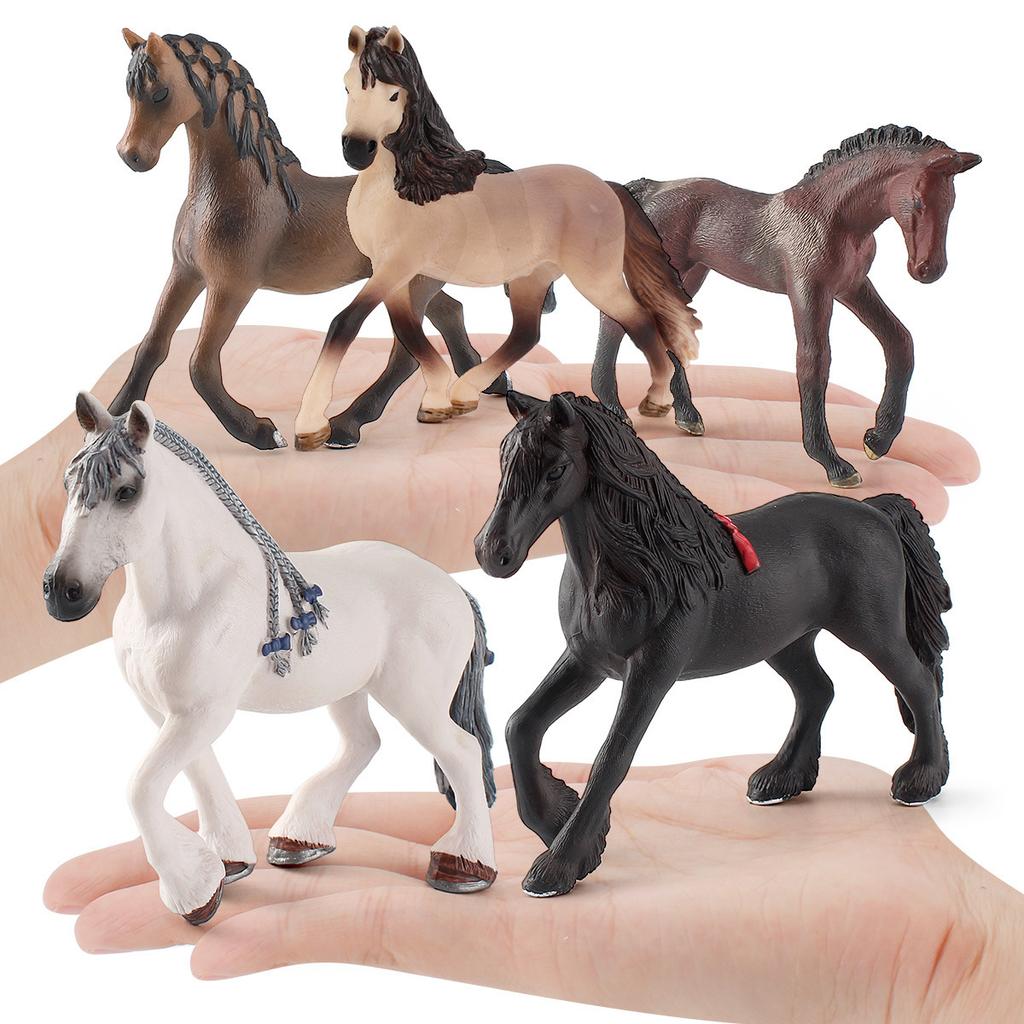 Simulation Animal Model Andalusian Mare Solid Arabian Mare Static Ornament Toy