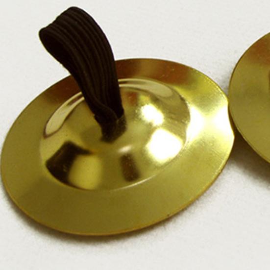 1 Paio Danza del Ventre Ottone Bel Suono Anello Elastico per Dita Compatto e Leggero Anti-caduta Colore Unico Prestazione Rame Superficie Liscia