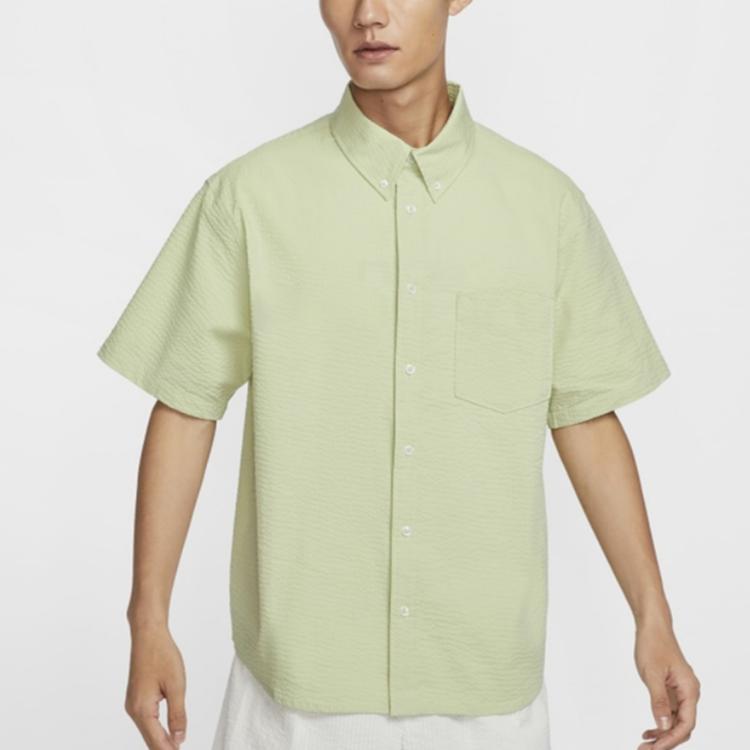 Nike Shirts Men's Green Lapel Moderate Other FN3223-371
