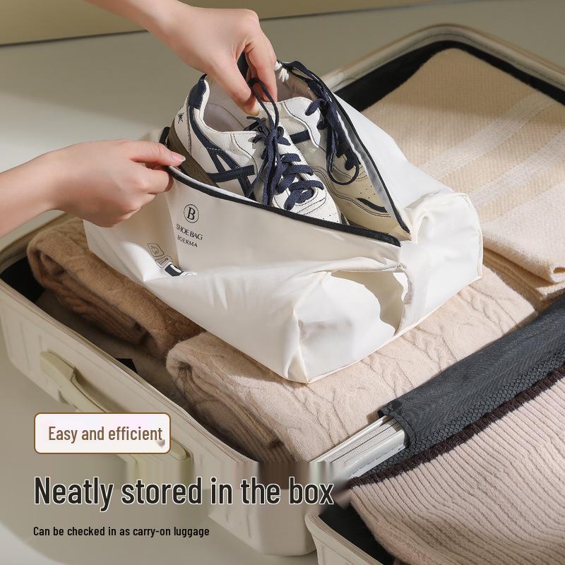Portable Travel Shoe Storage Bag - Large Capacity, Anti-Mold, Anti-Moisture, Customizable for Business Trips
