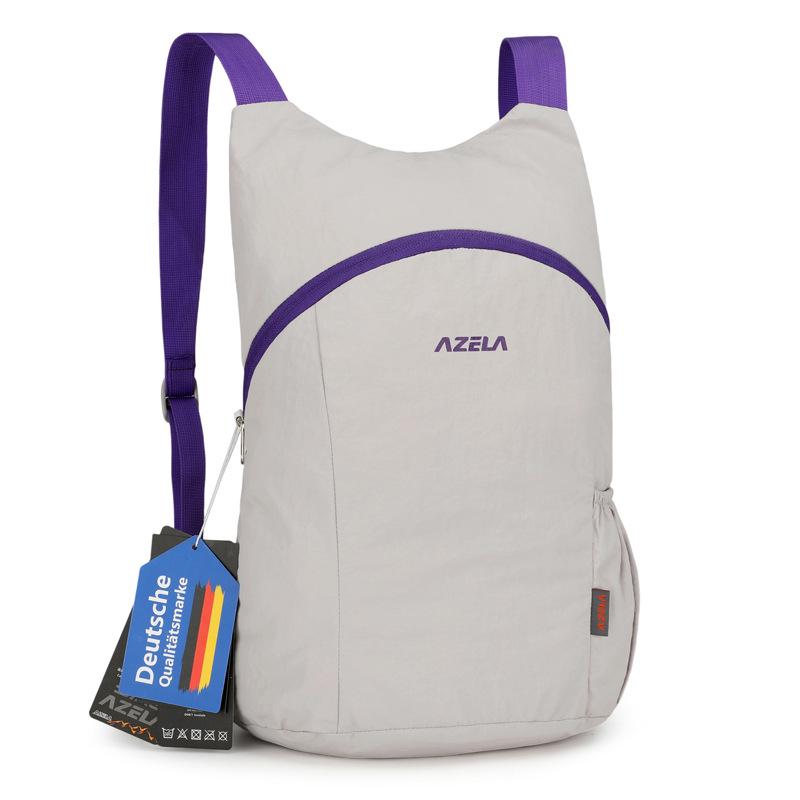 

Lightweight Foldable Hiking and Travel Backpack - Fashionable, Simple, and Versatile for Outdoors and Commuting Under 20L серый