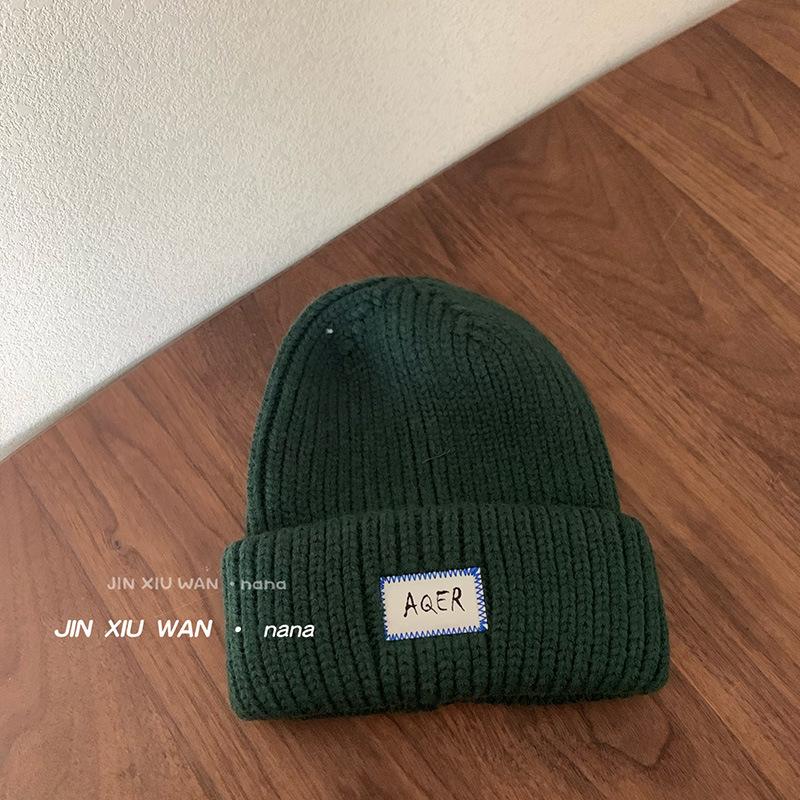 Big Head Knitted Hat for Women In Autumn and Winter Korean Style Versatile Ear Protection and Warm Wool Hat Showing Face Small Piles of Hats