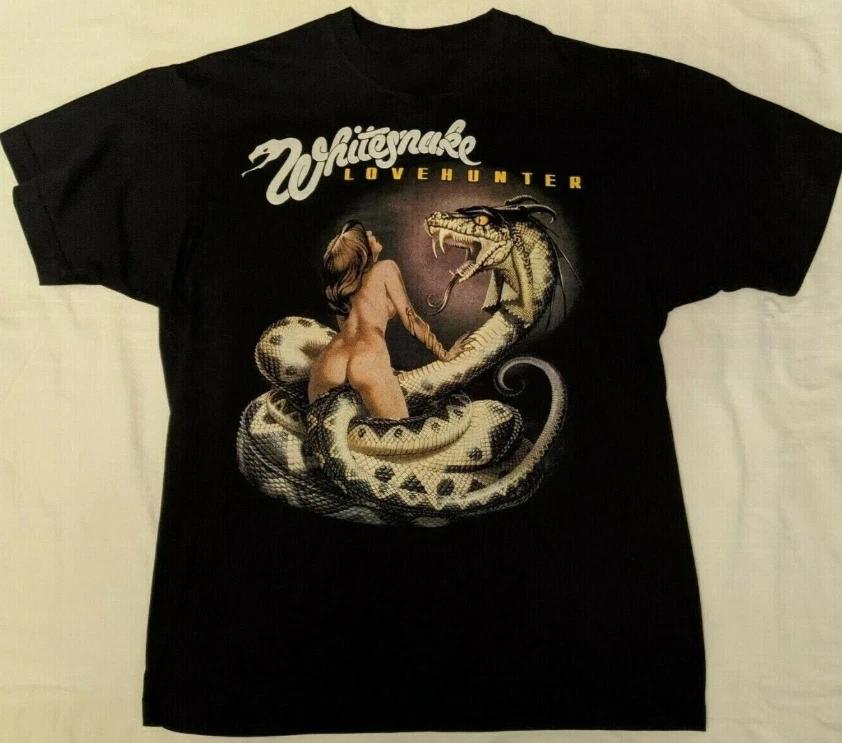 Vintage Whitesnake LOVEHUNTER Tour Concert Black Men S-5XL 3XL
